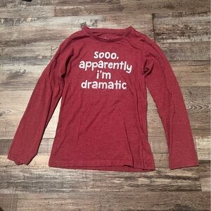 Red Long Sleeve Graphic Tee